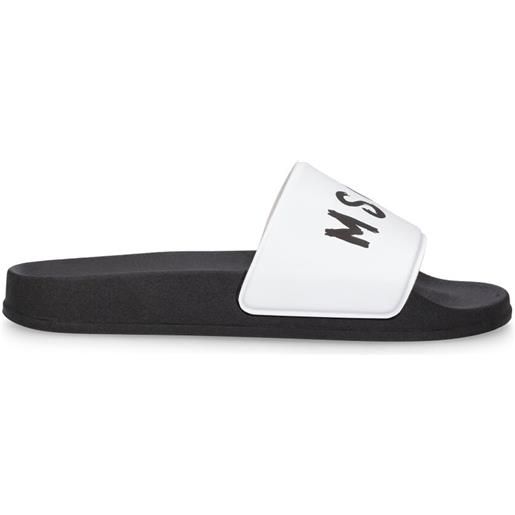 MSGM sandali in gomma con stampa logo