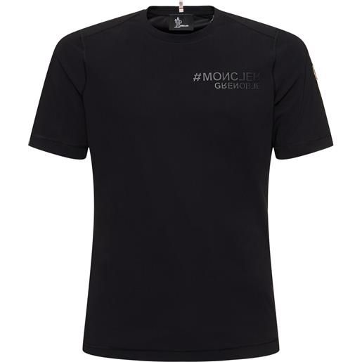 MONCLER GRENOBLE t-shirt in nylon con logo