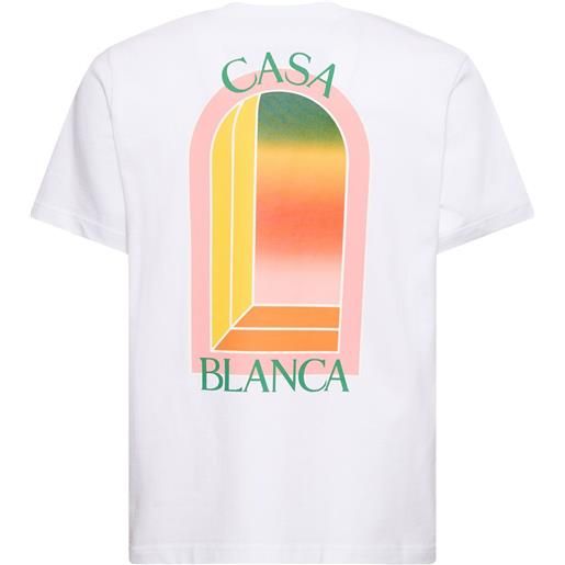 CASABLANCA t-shirt arch in cotone organico