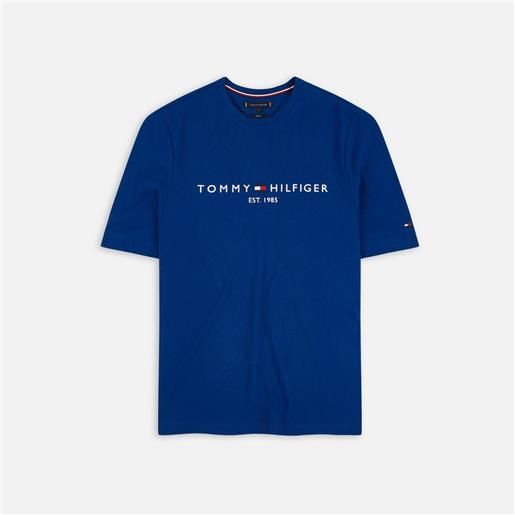 Tommy Hilfiger tommy logo t-shirt anchor blue uomo