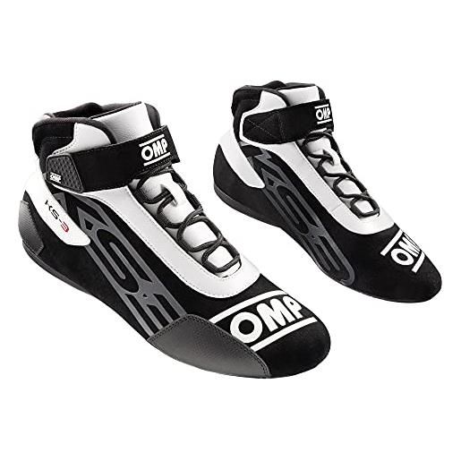 Omp scarpe ks-3 my2021 nero/bianco taglia 34, mocassino unisex-adulto, standard, eu
