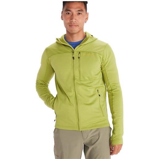 Marmot preon hoodie verde m uomo