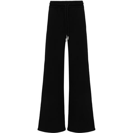 Off-White pantaloni ampi con righe diagonali - nero