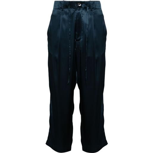 Pierre-Louis Mascia pantaloni con dettaglio a contrasto - blu
