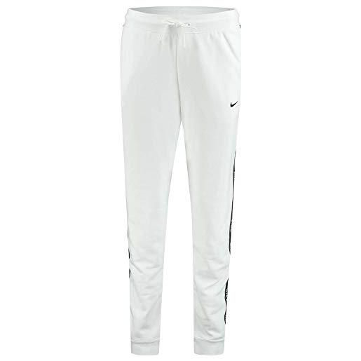 Nike w nsw logo tape, pantaloni sportivi donna, white/white/black/black, xl