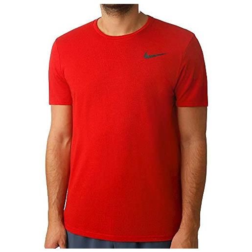 Nike breathe, t-shirt uomo, university red, 10