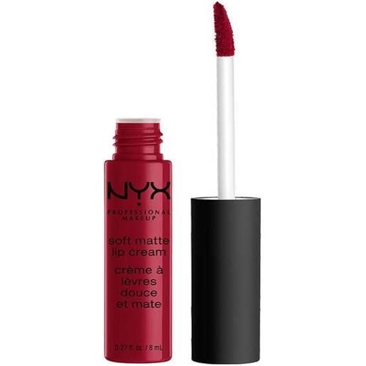 Nyx Professional MakeUp soft matte lip cream rossetto mat, gloss monte carlo