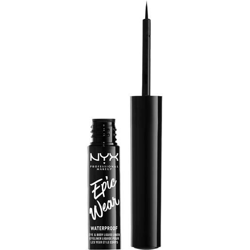 Nyx Professional MakeUp epic wear waterproof eye & body liquid liner eyeliner black