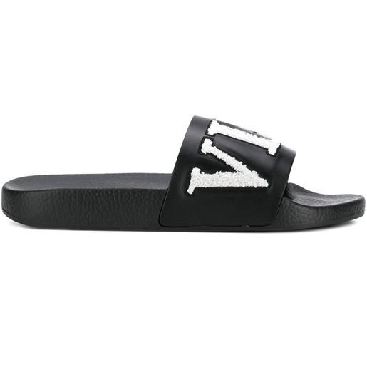 Valentino Garavani sandali con logo - nero