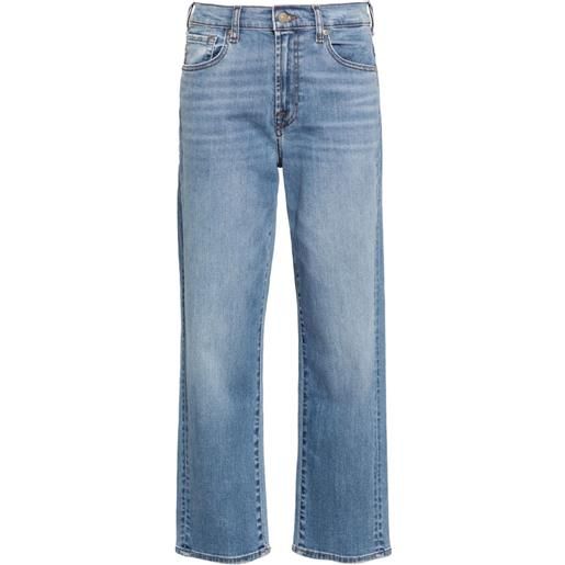 7 For All Mankind jeans modern dritti con vita media - blu