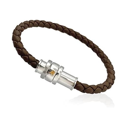 Montblanc bracciale bracelet le petit prince, brown lea, 60 12378960 marca