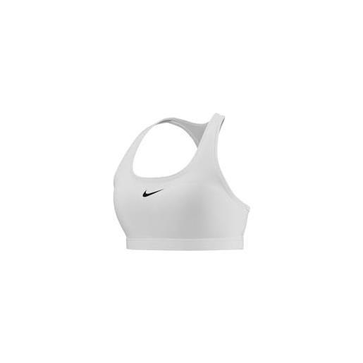 Nike dx6821-100 w nk swsh med spt bra reggiseno sportivo donna white/stone mauve/black taglia m