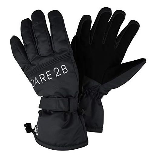 Regatta dare 2b veracity waterproof & breathable insulated ski & snowboard mitt with gripped palm and thumb, guanti uomo, nero, s
