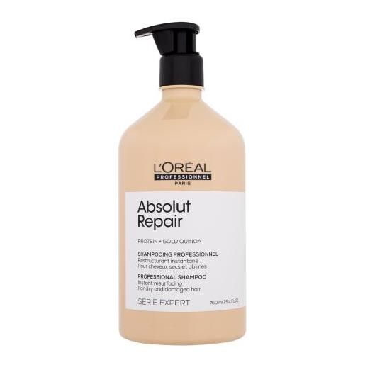 L'Oréal Professionnel absolut repair professional shampoo 750 ml shampoo per capelli molto danneggiati per donna