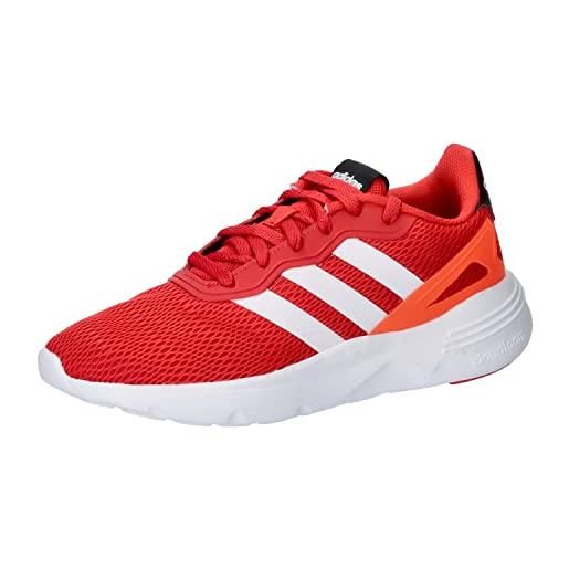 Adidas nebzed, sneaker uomo, better scarlet/ftwr white/solar red, 40 2/3 eu