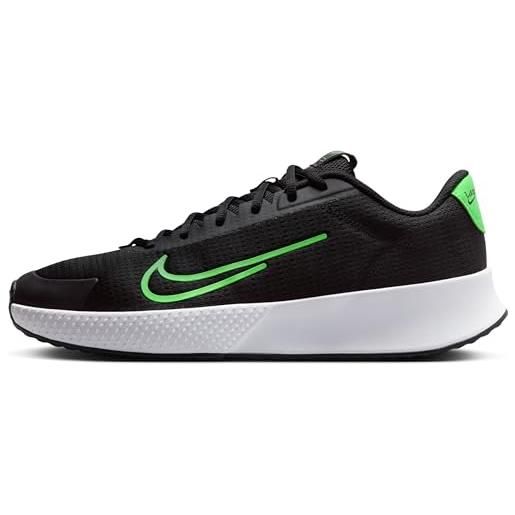 Nike m vapor lite 2 hc, basso uomo, nero bianco, 47.5 eu