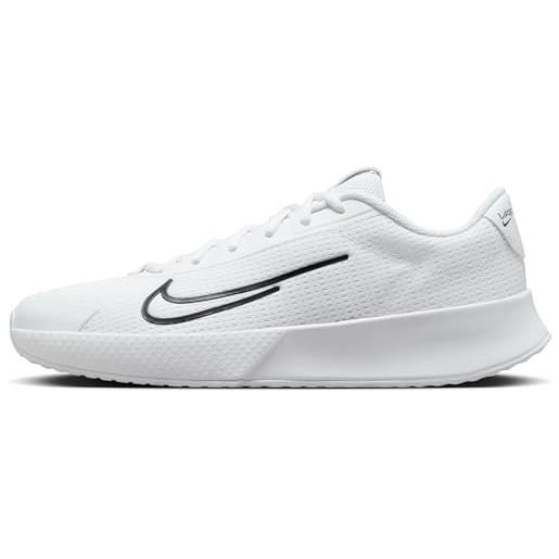 Nike m vapor lite 2 hc, basso uomo, white/black, 39 eu