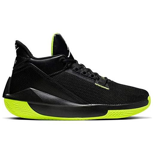 Nike jordan 2x3, scarpe da basket uomo, nero (black/white/volt 17), 41 eu