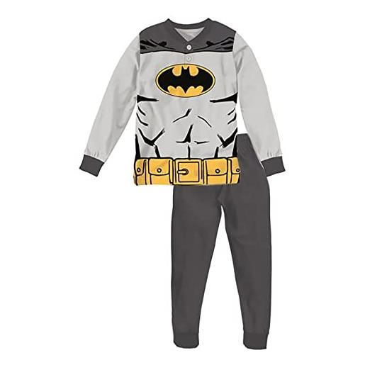 Cerdà pigiama batman bambino in caldo cotone interlock (as6, age, 3_years, regular, grigio, 3-4 anni)