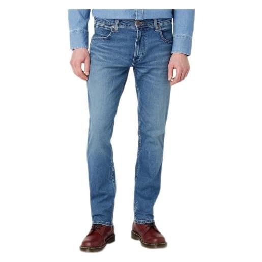Wrangler greensboro jeans, blu (shaker), 34w / 36l uomo