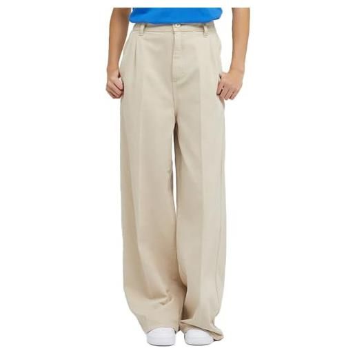 Lee relaxed chino pantaloni, pioneer beige, 40 it (26w/31l) donna
