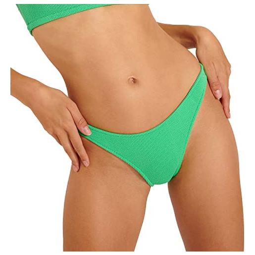 Banana moon naida scrunchy parte inferiore del bikini, verde, 44 donna