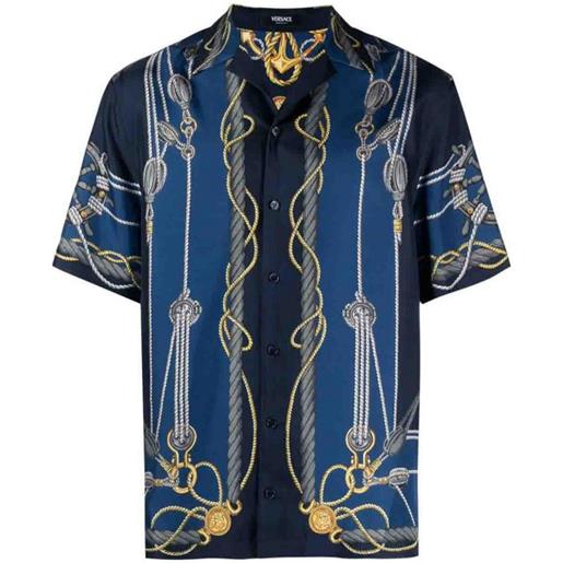 Versace camicia con stampa nautica