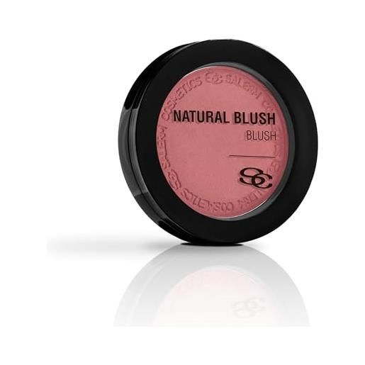 Salerm - fard in polvere compatta - blush naturale - 8 g - tonalità sweet rose - blush dall'aspetto naturale - lunga durata - texture morbida e leggera - copertura modulabile