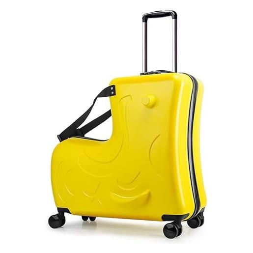 AO WEI LA OW aoweila - bagagli per bambini, giallo solare. , 20-inch carry-on for most airlines, monopattino