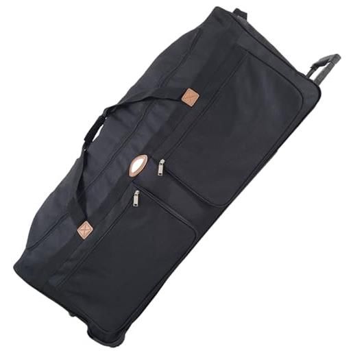 LILOSAC borsa da viaggio con rotellina, xxl, 100 cm di lunghezza, 182 l, grande borsa da viaggio con rotellina, nero , 100 cm, basic