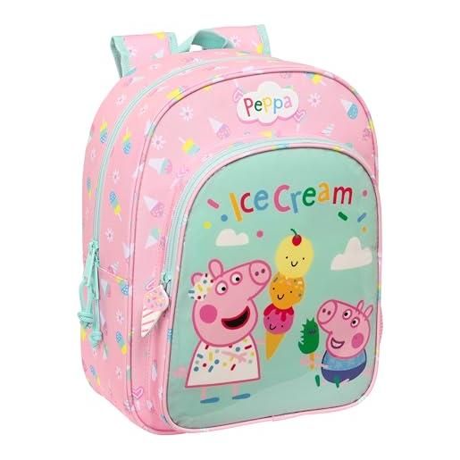 Safta infant 34 cm peppa pig ice cream backpack one size