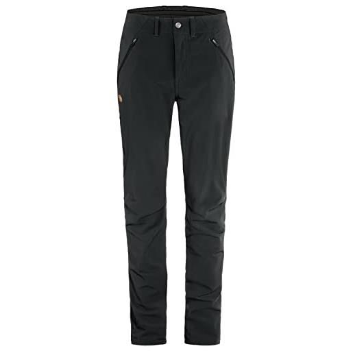 Fjallraven 87101-550 abisko trail stretch trousers w pantaloni sportivi donna black taglia 38/l