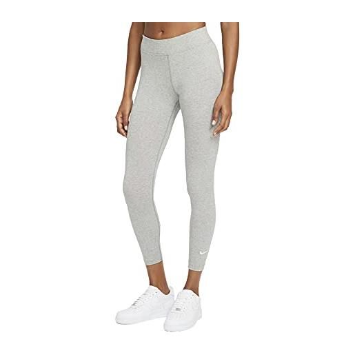 Nike nsw essential 7/8 leggings cz8532-063, womens leggings, grey, xs eu