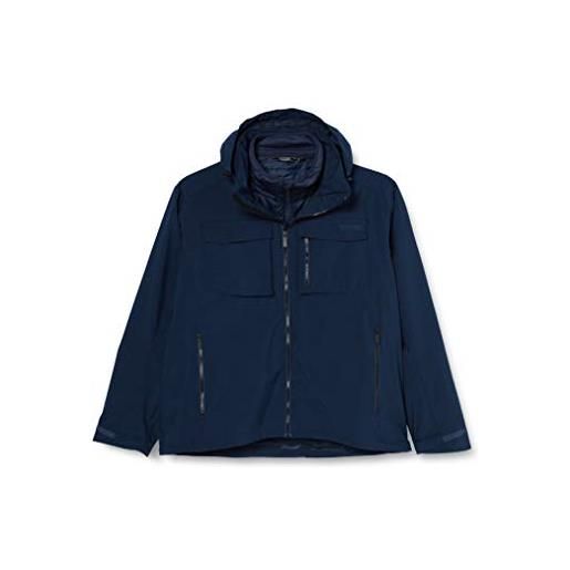 Regatta shrigley - giacca da passeggio 3 in 1, impermeabile, isolante, con cappuccio, da uomo, colore: nero