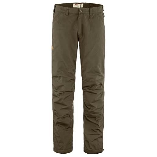 Fjallraven 86677-633 greenland trail trousers m pantaloni sportivi uomo dark olive taglia 58/s