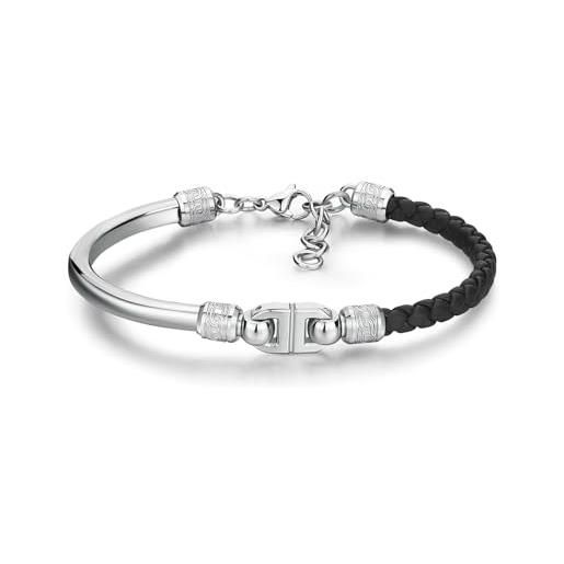 Brosway bracciale uomo in acciaio | collezione knocker - bkc19