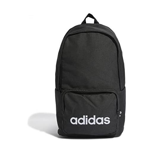 adidas zaino classic foundation backpack, nero/bianco, nero/bianco, taglia unica, sport