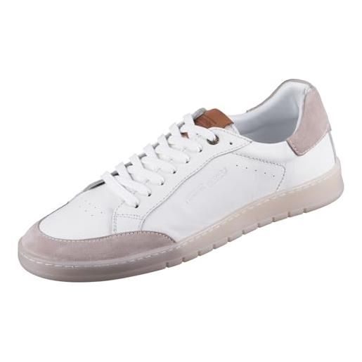 camel active 54ai001-201503, scarpe da ginnastica uomo, bianco marrone, 46 eu