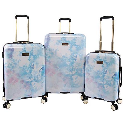 Juicy couture sadie - set di 3 valigie rigide, viola (viola) - jc-pc-10900-3-pl