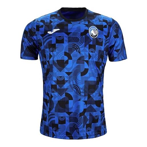 Joma 2023-2024 atalanta pre-game football soccer t-shirt maglia (blue)