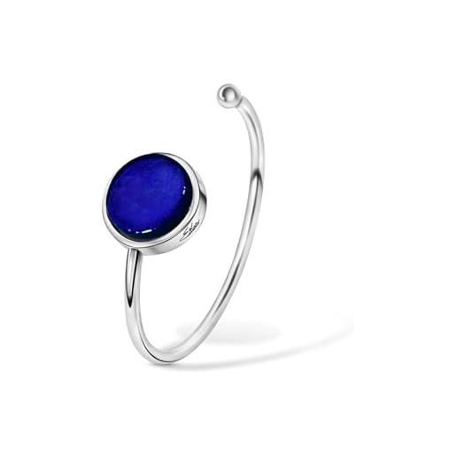 Ellen Kvam Jewelry bracciale cerchio, blu, misura unica, argento sterling vetro, nessuna pietra preziosa