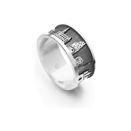 DUR hamburg r5414.54 - anello da città in argento sterling 925, misura 54, argento sterling, nessuna pietra preziosa