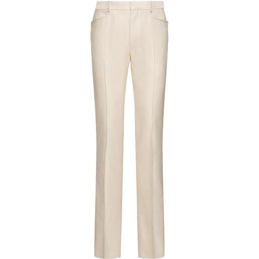 TOM FORD atticus silk & cotton cannete pants
