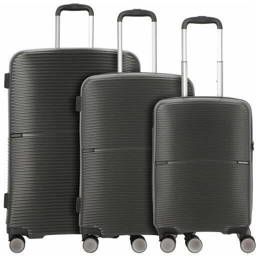 Worldpack san francisco 4 ruote set di valigie 3 pezzi grigio