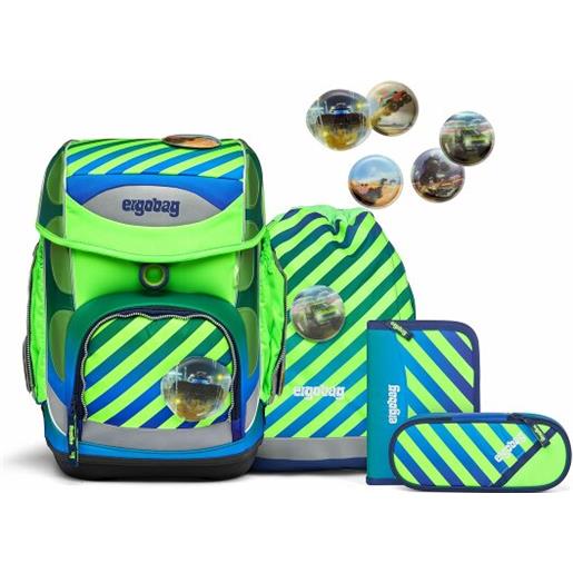 Ergobag cubo set di borse per la scuola 5 pezzi verde