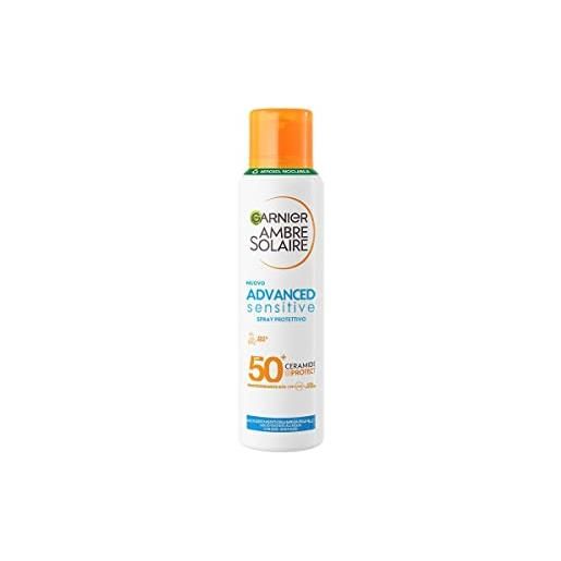 Garnier ambre solaire advanced sensitive adulti ceramide protect aerosol spf50+, 150 ml