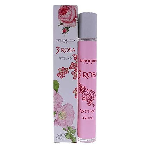 L'Erbolario 3 rosa eau de parfum - profumo in confezione da 1 x 15 ml