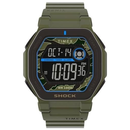 Timex orologio digitale al quarzo da uomo con cinturino in plastica tw2v93700