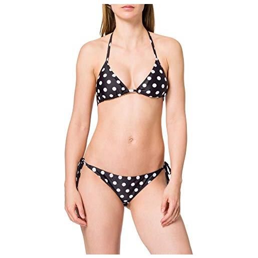 Urban Classics da donna, set di bikini polkadots black, xs