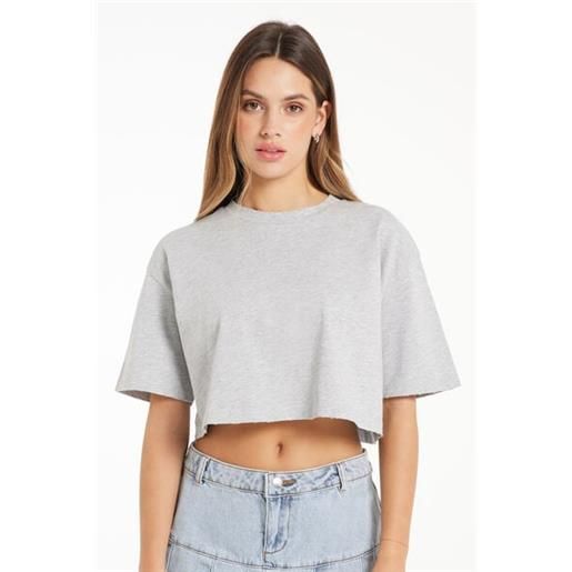 Tezenis t-shirt corta in cotone a girocollo donna grigio